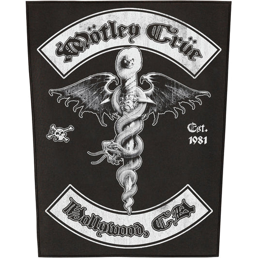 Motley Crue Hollywood Back Patch