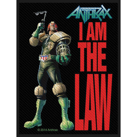 Anthrax I Am The Law Woven Patch