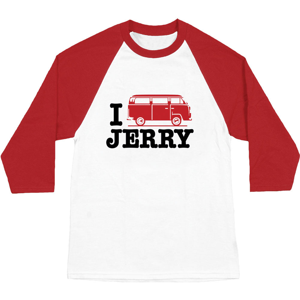 Jerry Garcia I Bus Jerry Baseball Jersey Front