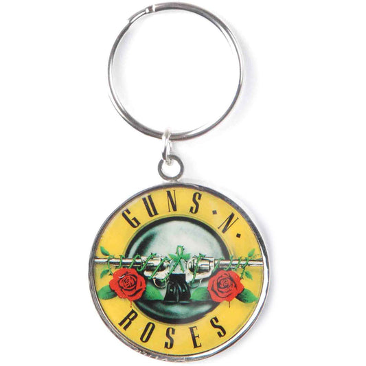 Guns N Roses Bullet Metal Key Chain Front