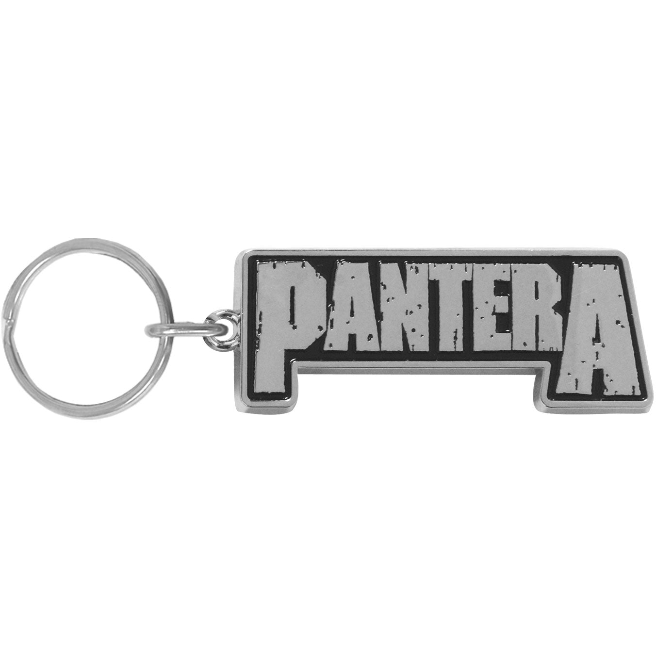 Pantera Logo Metal Key Chain Front