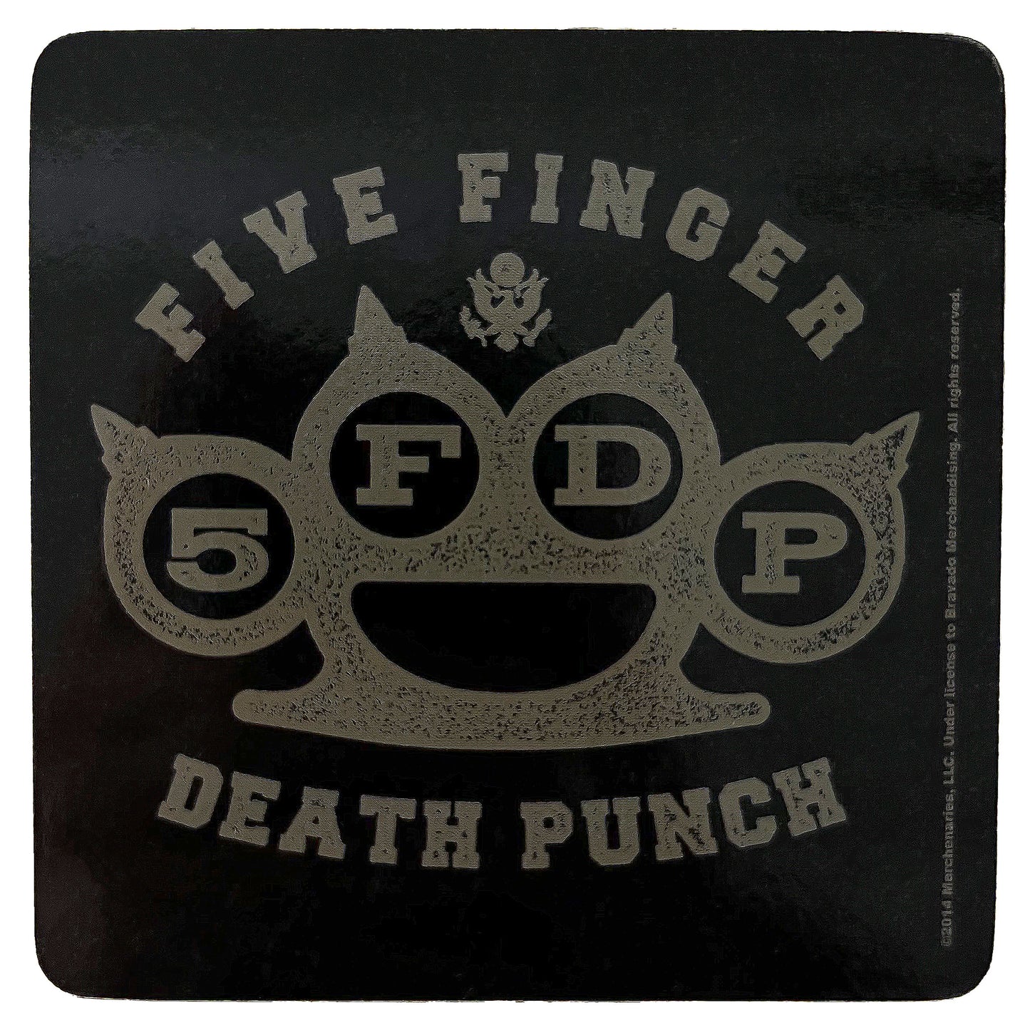 Five Finger Death Punch Brass Knuckles Coaster Front
