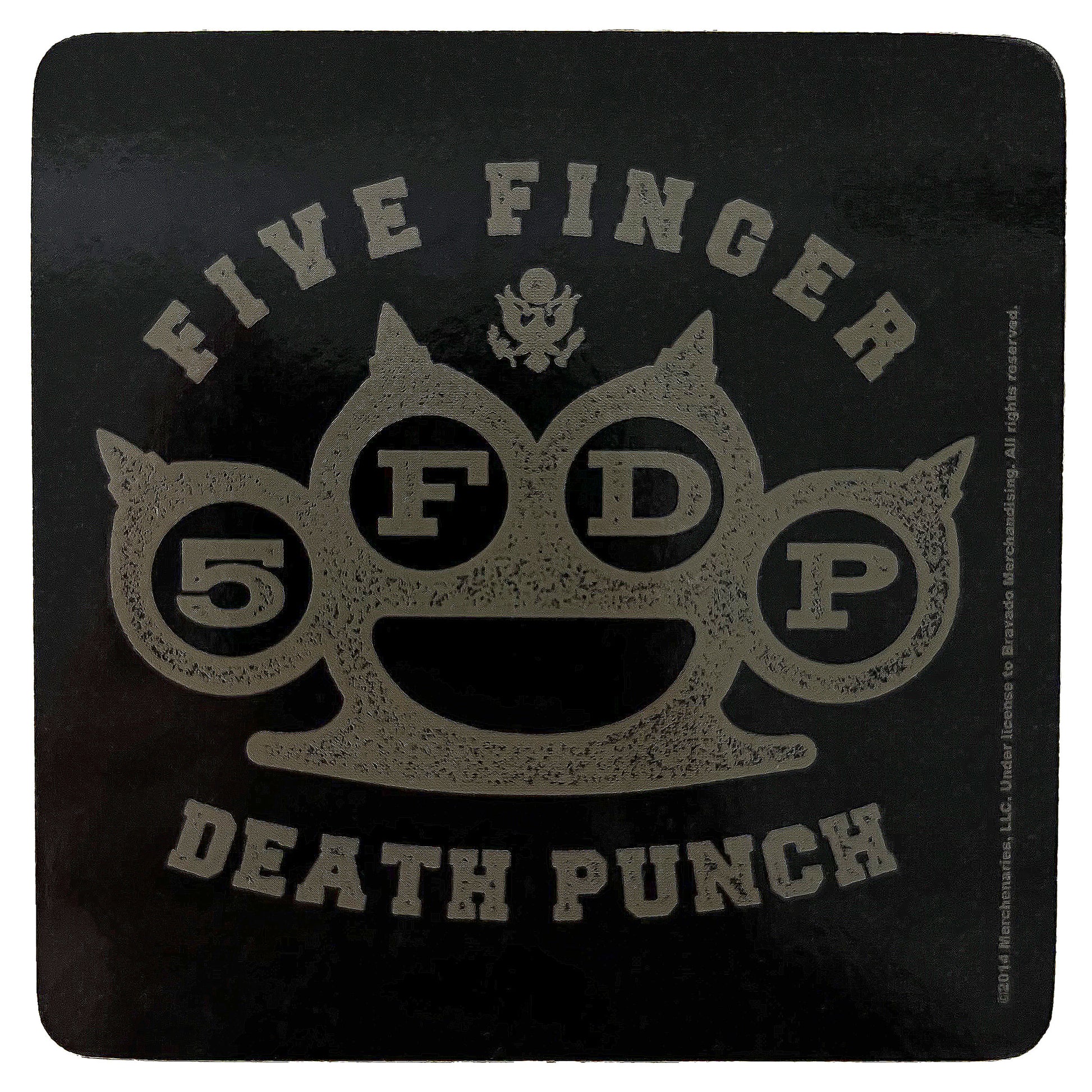 Five Finger Death Punch Brass Knuckles Coaster Front