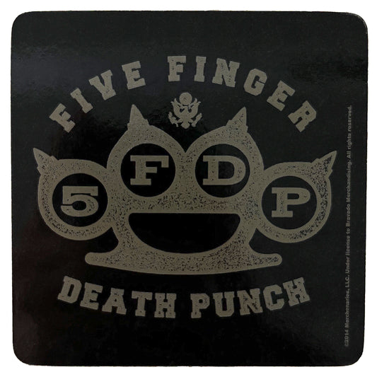 Five Finger Death Punch Brass Knuckles Coaster Front