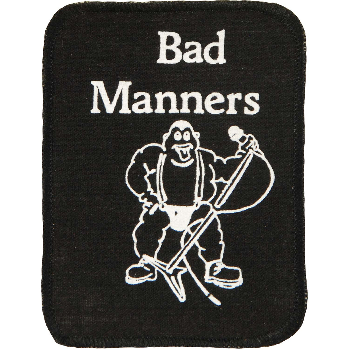 Bad Manners Logo Screen Printed Patch Front