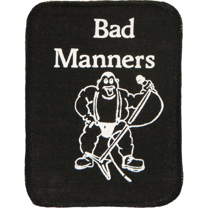 Bad Manners Logo Screen Printed Patch Front