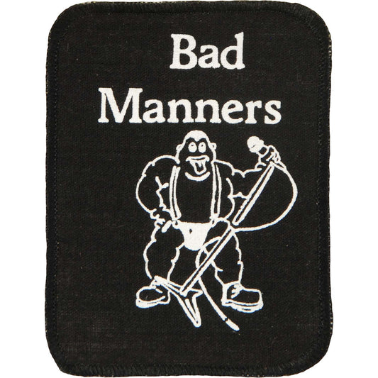 Bad Manners Logo Screen Printed Patch Front