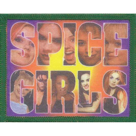 Spice Girls Pic Collage 2 Green Border Photo Patch