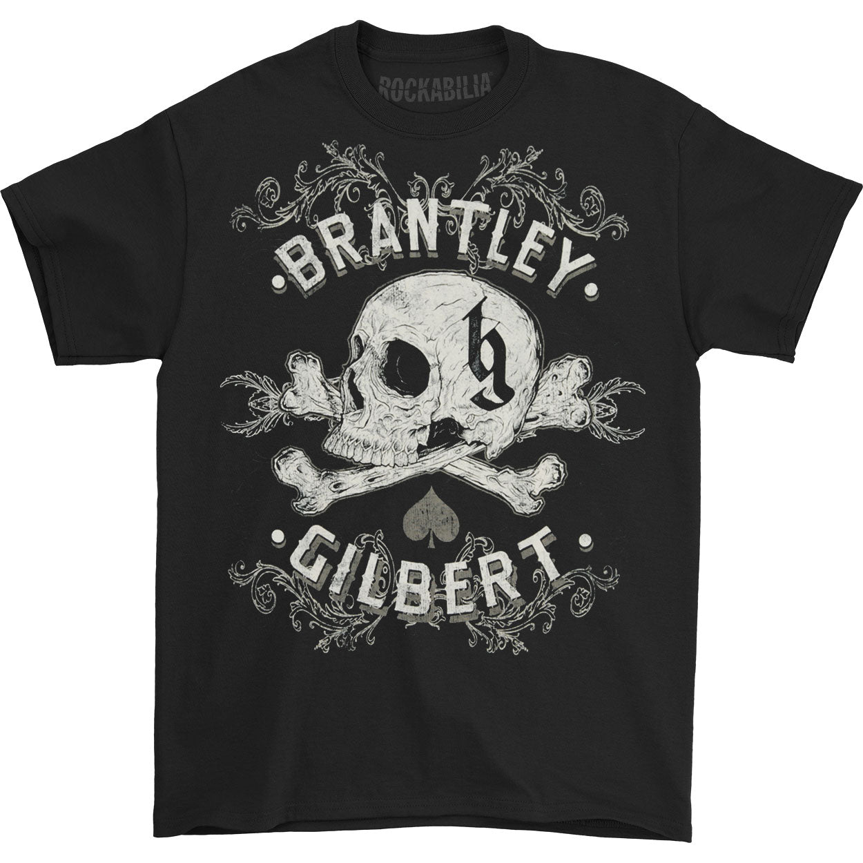 Brantley Gilbert Ornate Skull Mens T T-shirt Front