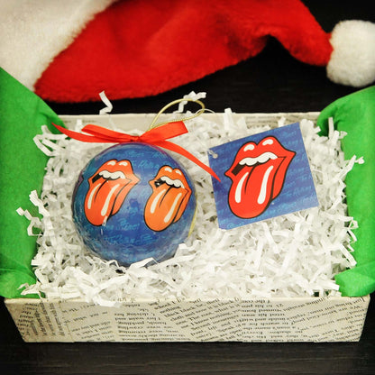 Rolling Stones Christmas Ornament Christmas Ornament Back