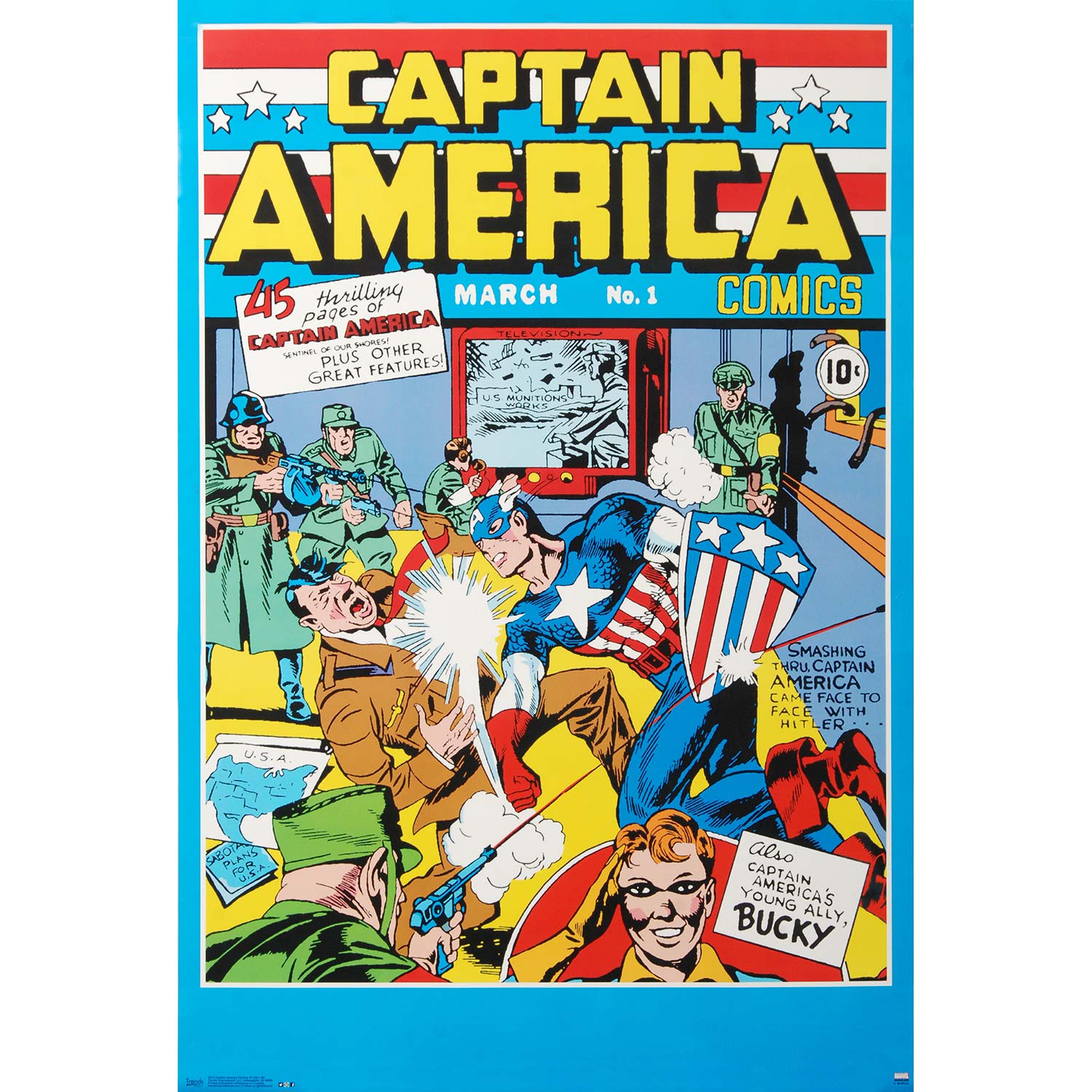 Captain America Cover Domestic Poster