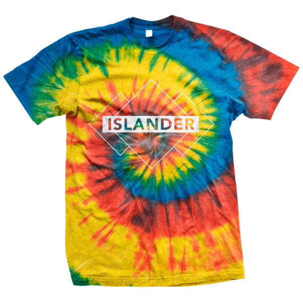 Islander Diamond Logo Tie Dye T-shirt Front