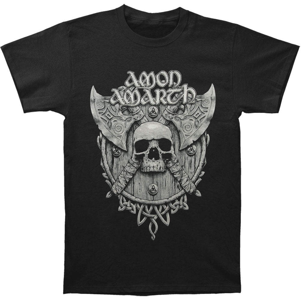 Amon Amarth Grey Skull T-shirt Front