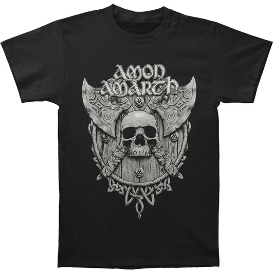 Amon Amarth Grey Skull T-shirt Front