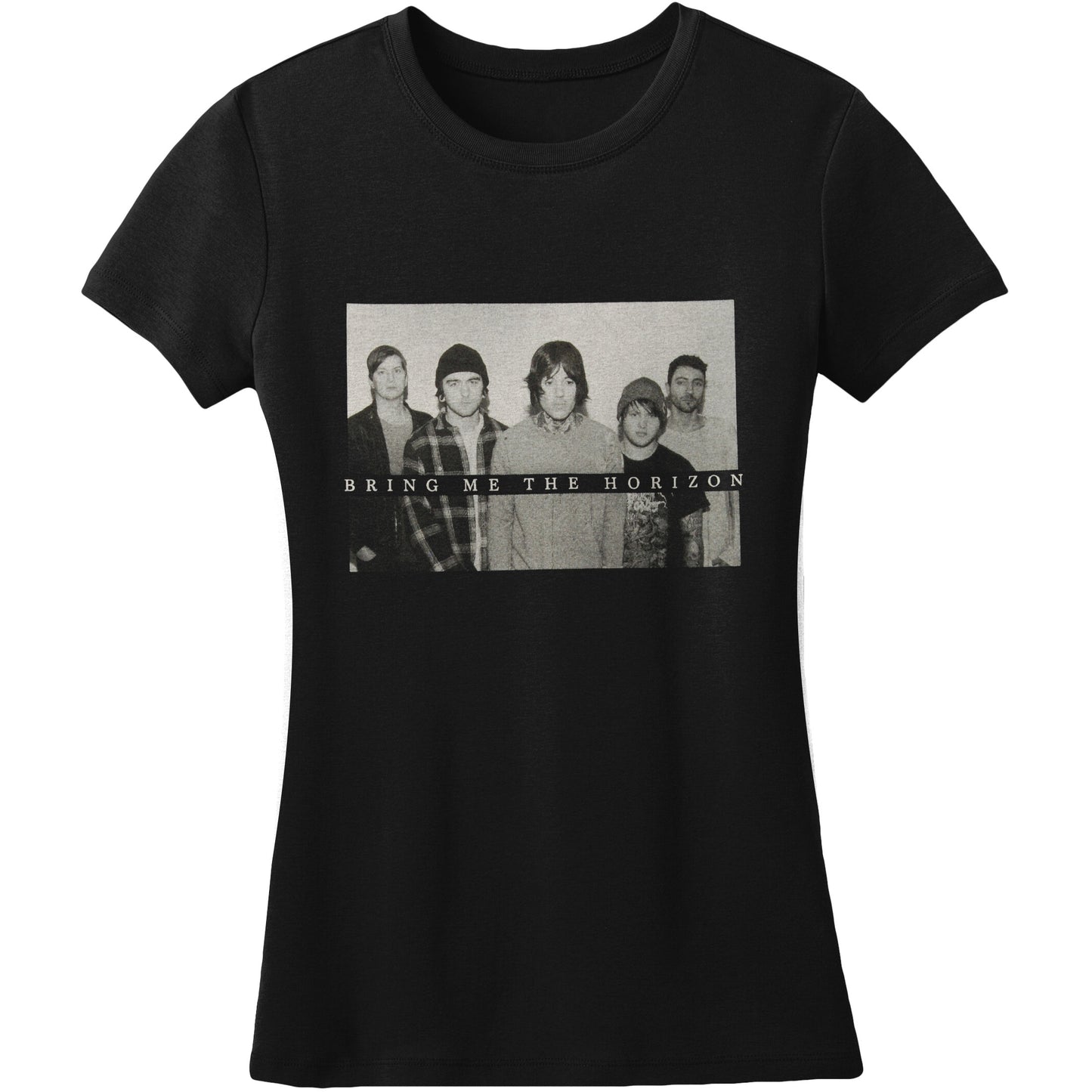 Bring Me The Horizon Group Shot Junior Baby Doll Junior Top Front