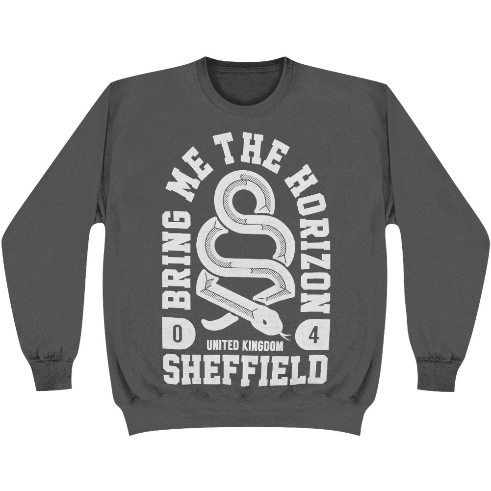 Bring Me The Horizon Snake Crew Neck Fleece Sweatshirt Front