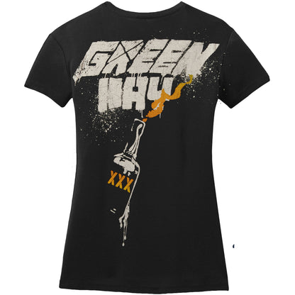 Green Day Flag Mask On Bricks Soft Junior Top Back
