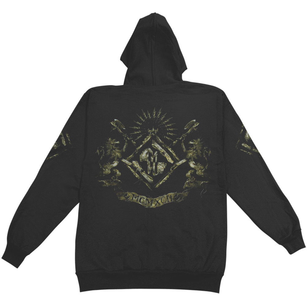 Machine Head Unto The Locust Zippered Hooded Sweatshirt Back