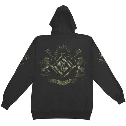 Machine Head Unto The Locust Zippered Hooded Sweatshirt Back