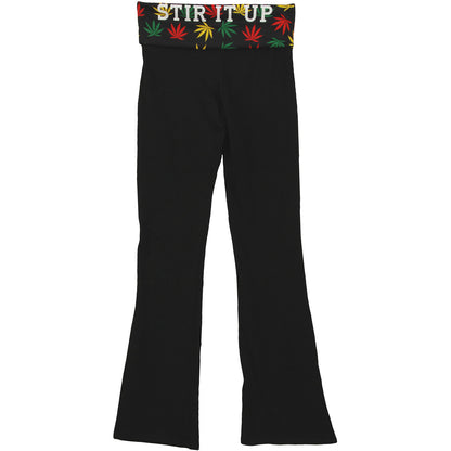 Bob Marley Stir It Up Yoga Pants Back