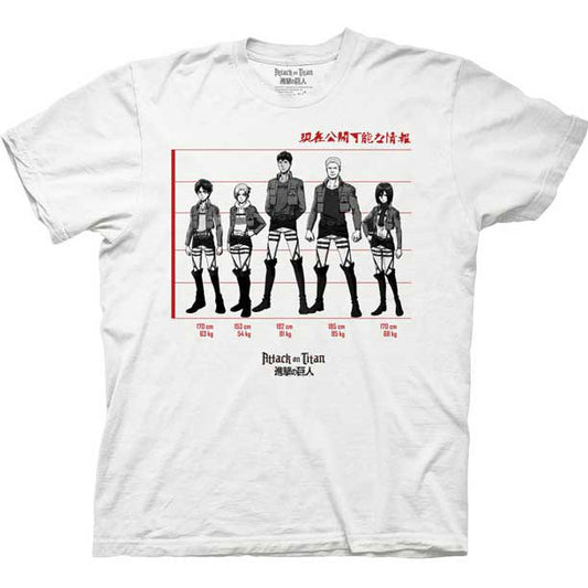 Attack On Titan Attack On Titan Lineup T-shirt