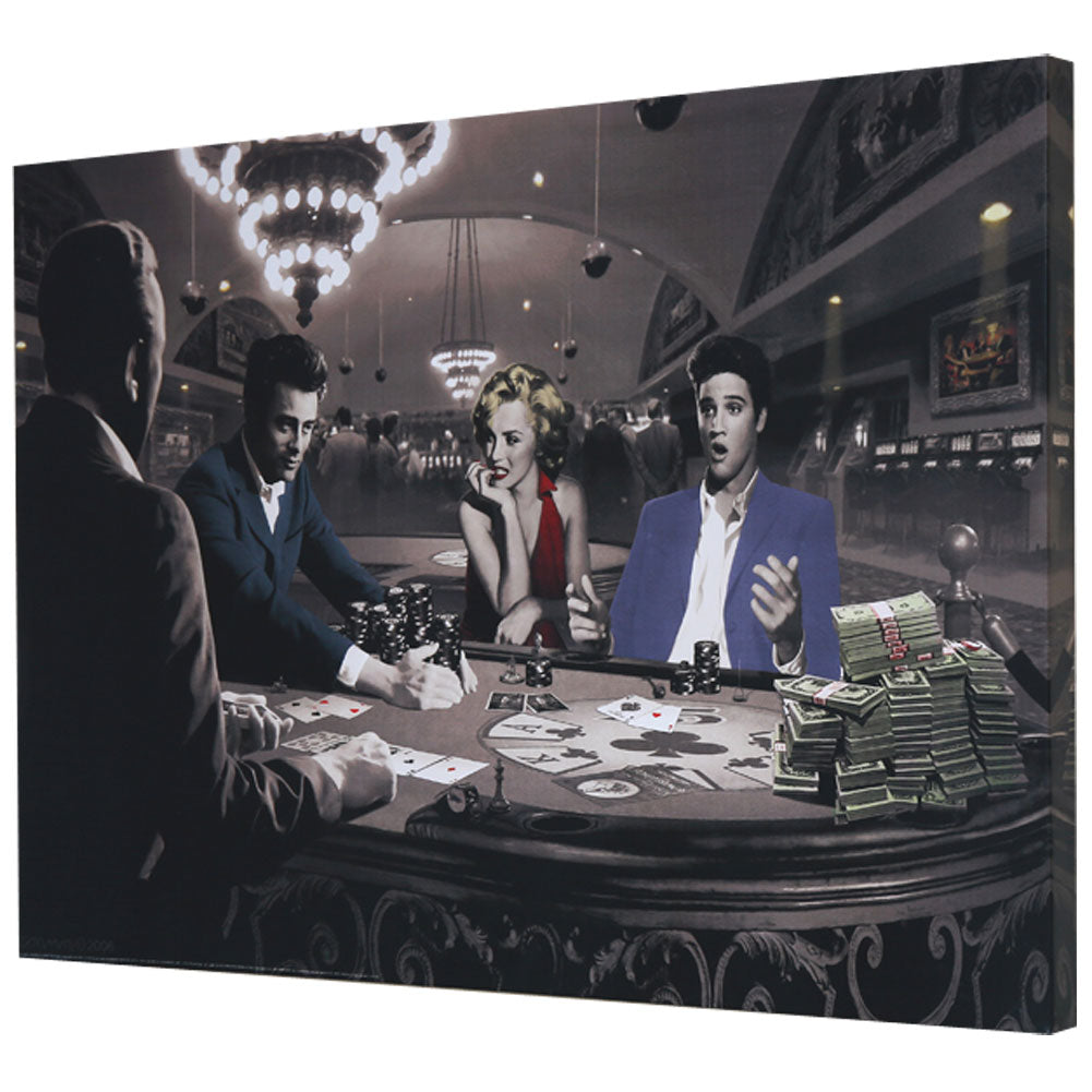 Elvis Presley Royal Flush Canvas Poster