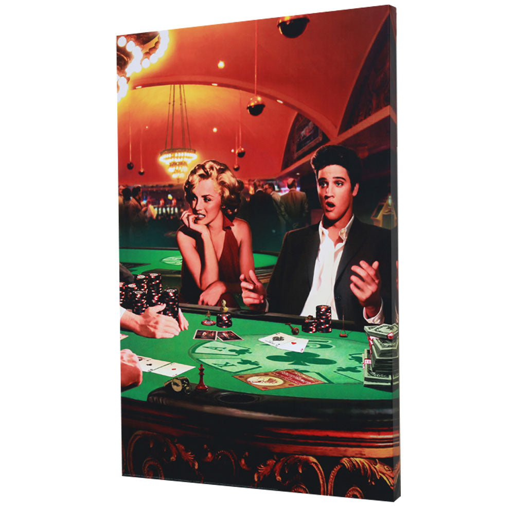 Elvis Presley Royal Flush Canvas Poster