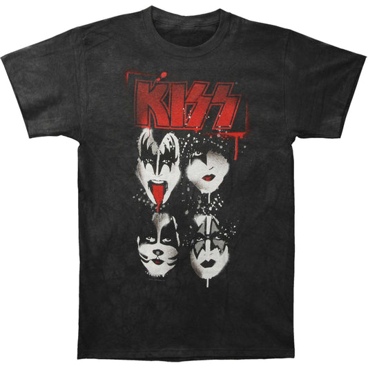 KISS Faces Tie Dye T-shirt Front