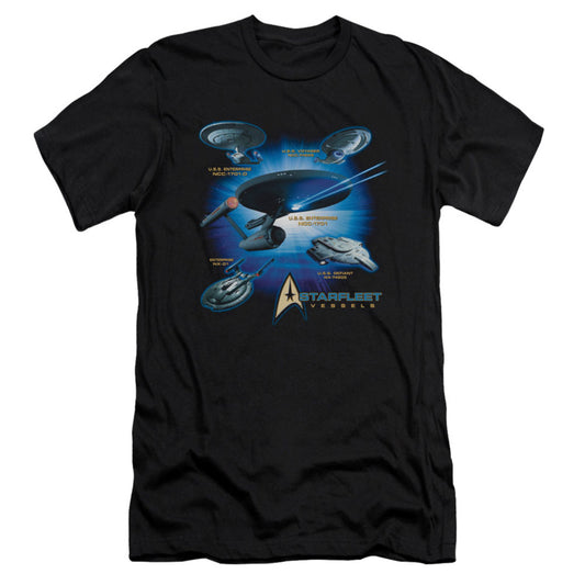Star Trek Starfleet Vessels Slim Fit T-shirt