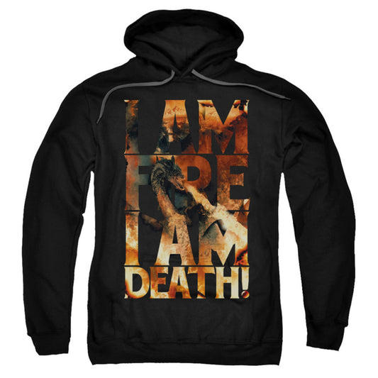 Hobbit I Am Fire Hooded Sweatshirt Front