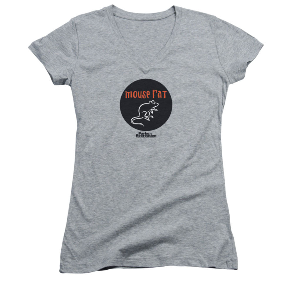 Parks And Recreation Mouse Rat Circle Cap Sleeve Junior Top