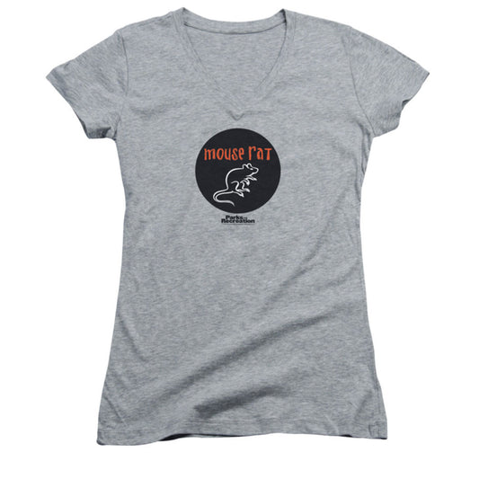 Parks And Recreation Mouse Rat Circle Cap Sleeve Junior Top