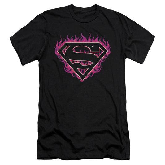 Superman Fuchsia Flames Slim Fit T-shirt