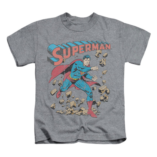 Superman Mad At Rocks Childrens T-shirt