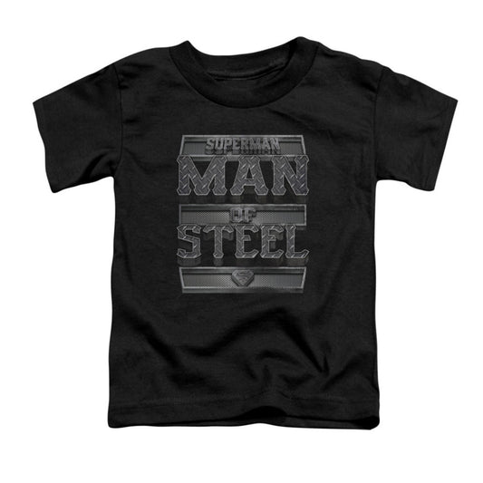 Superman Steel Text Childrens T-shirt