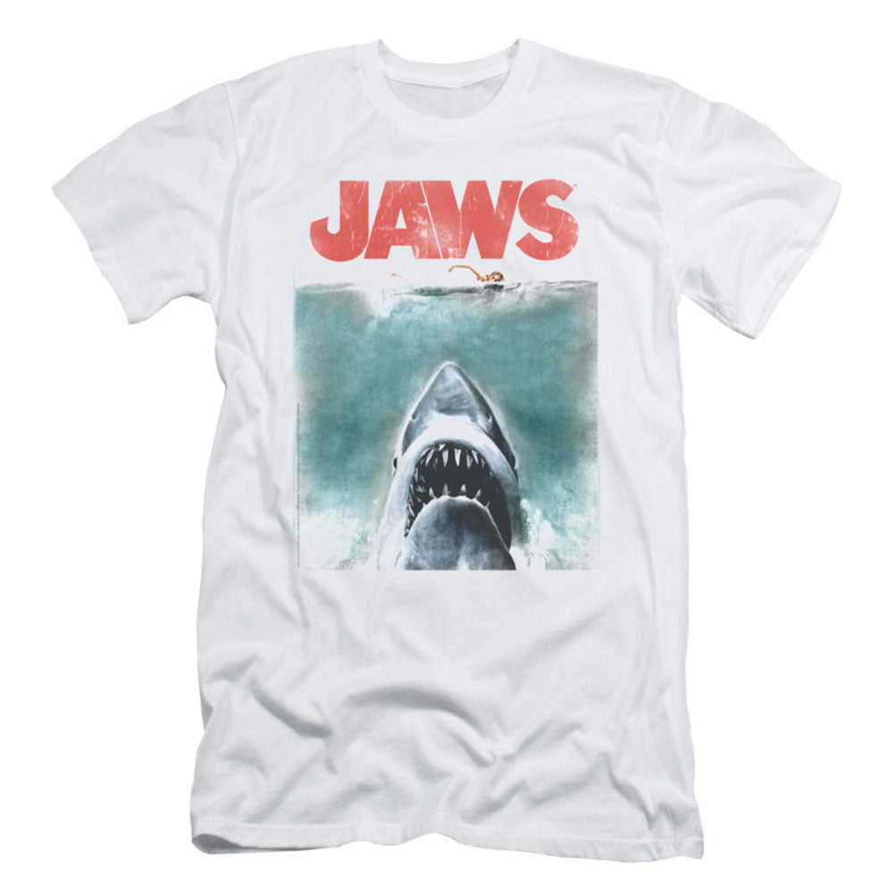 Jaws Vintage Poster Slim Fit T-shirt