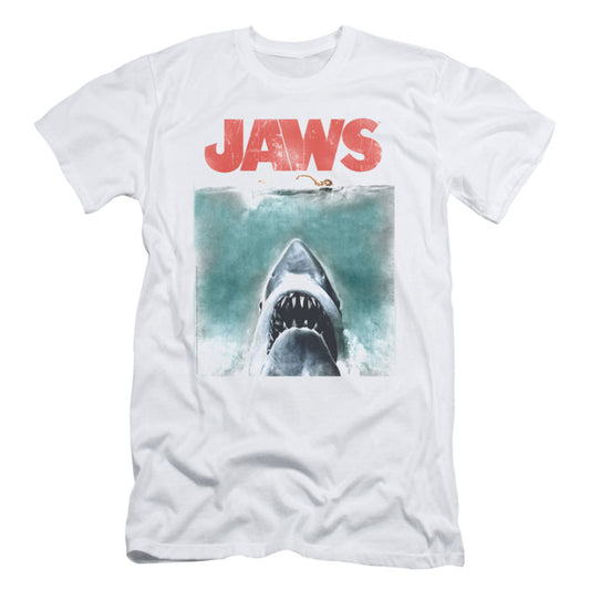 Jaws Vintage Poster Slim Fit T-shirt