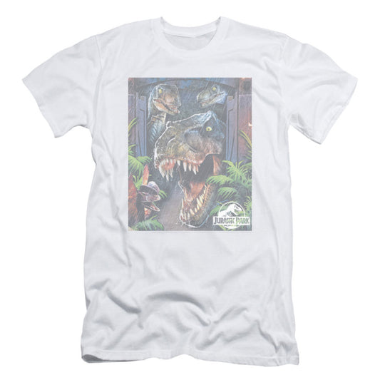 Jurassic Park Giant Door Slim Fit T-shirt Front