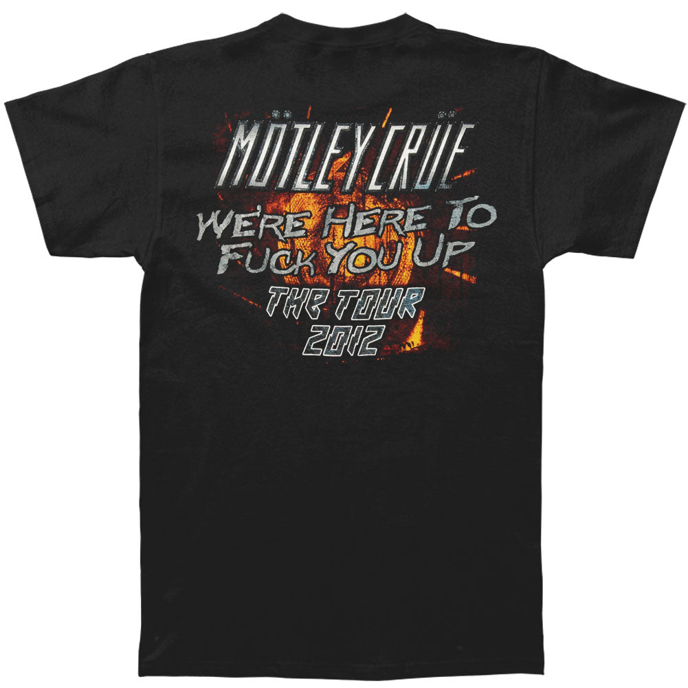 Motley Crue Four Squares 2012 Tour T-shirt Back