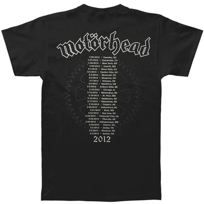 Motorhead No Album 2012 Tour Camden Through Austin T-shirt Back