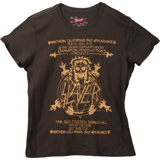 Announcement Slayer Only California Appearence Flyer T-shirt