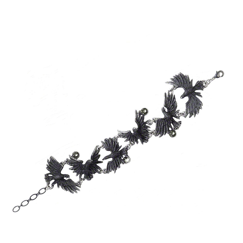 Alchemy Of England Flocking Ravens Bracelet