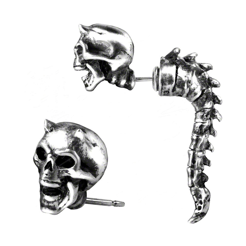 Alchemy Of England Wraith Spine Earrings Front