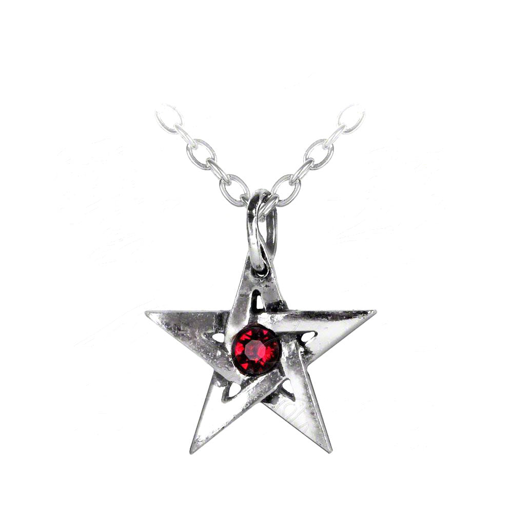 Alchemy Of England Crystal Pentagram Necklace Front