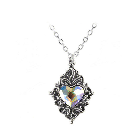 Alchemy Of England Crystal Heart Pendant Necklace