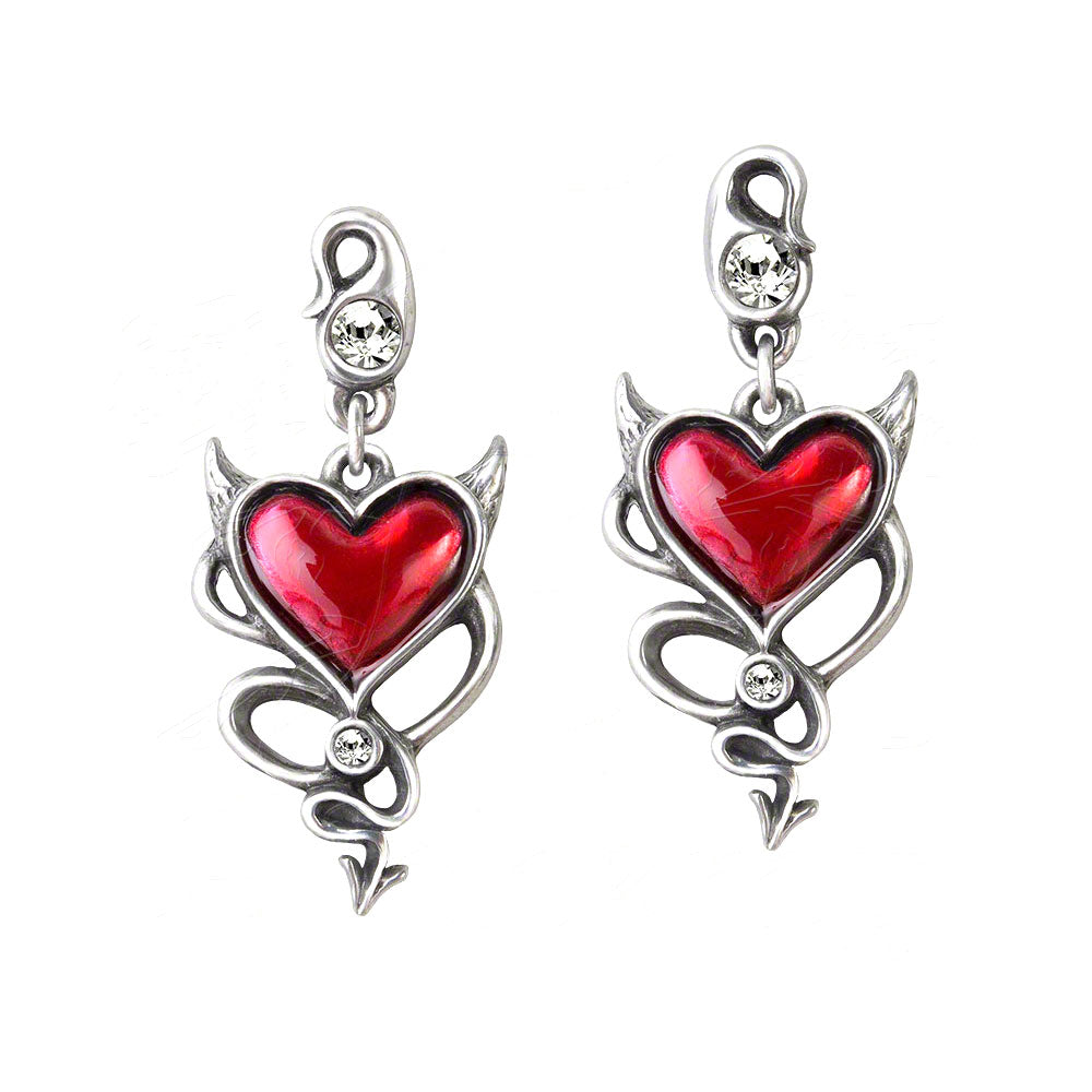 Alchemy Of England Devil Heart Earrings Earrings