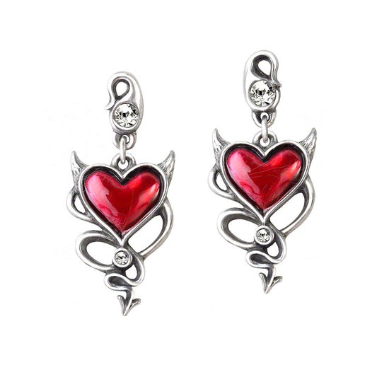 Alchemy Of England Devil Heart Earrings Earrings