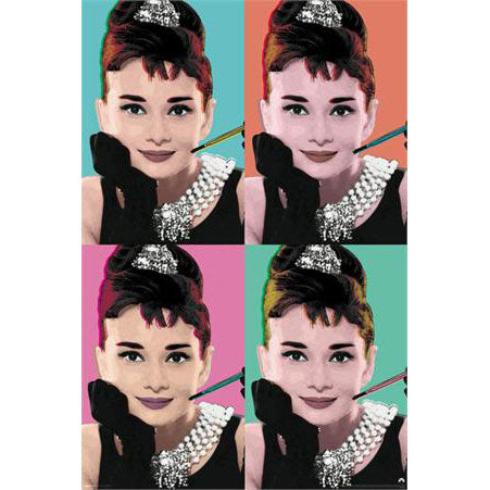 Audrey Hepburn Popart Domestic Poster