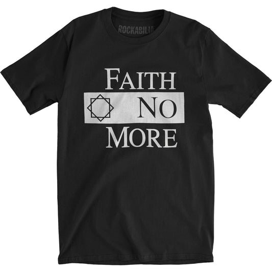 Faith No More Classic Logo Black Slim Fit T-shirt Front