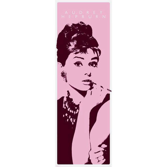 Audrey Hepburn Pink Door Poster Front